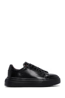 Men's Black Leather Sneaker | Derimod