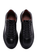 Men's Black Leather Sneaker | Derimod
