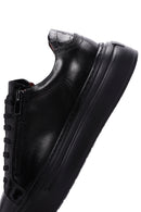 Men's Black Leather Sneaker | Derimod