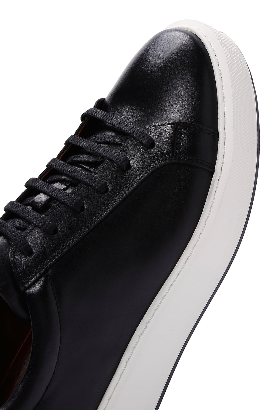 Erkek Siyah Deri Sneaker