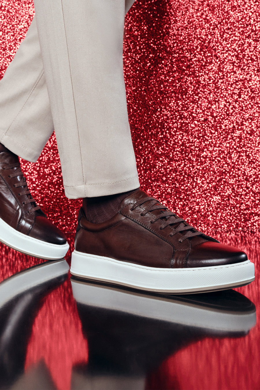 Erkek Kahverengi Deri Sneaker 23WFD618618 | Derimod