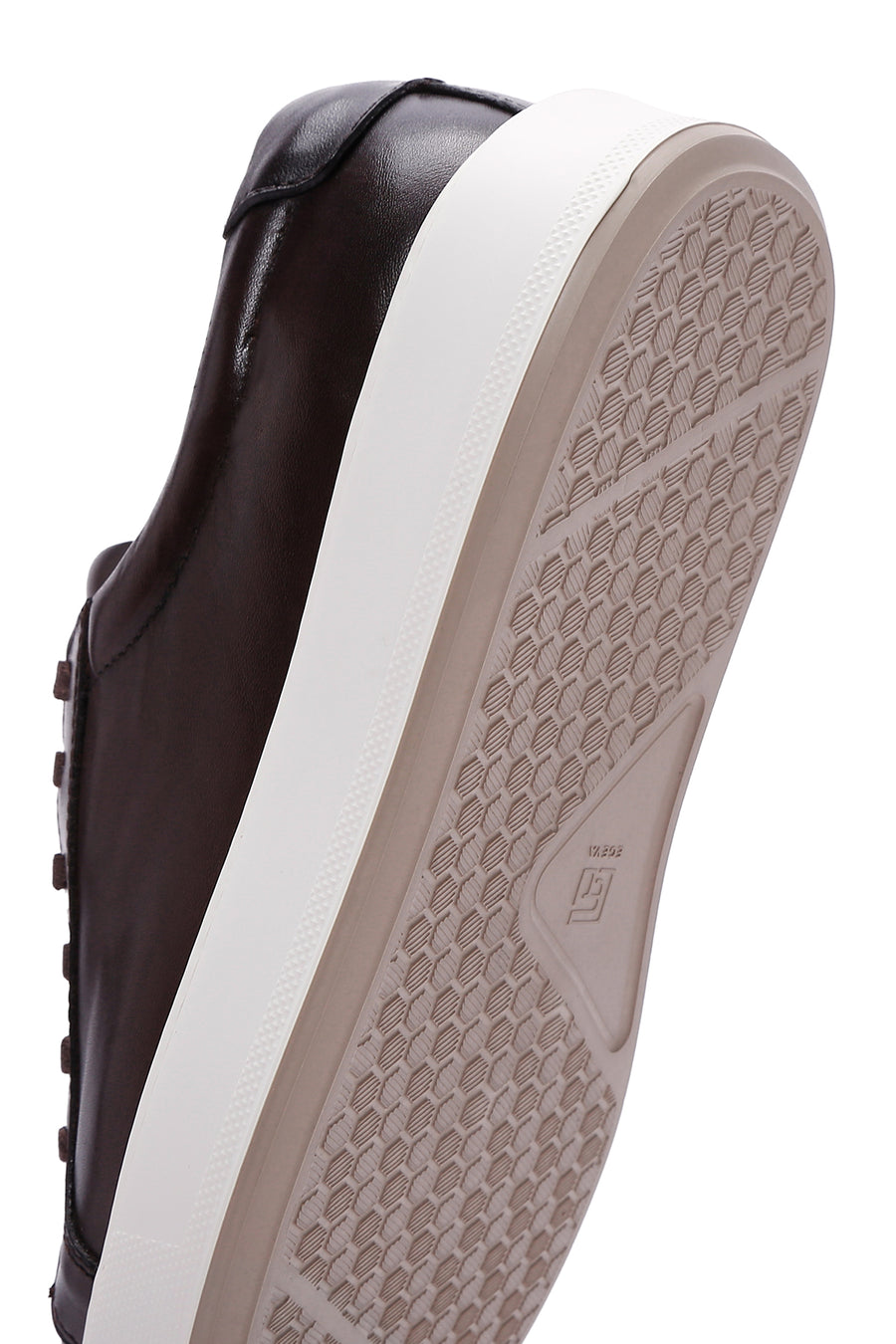 Erkek Kahverengi Deri Sneaker