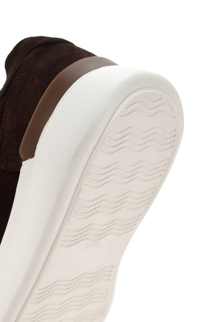Men's Brown Thick Soled Suede Leather Sneaker