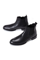 Erkek Siyah Deri Klasik Chelsea Bot | Derimod