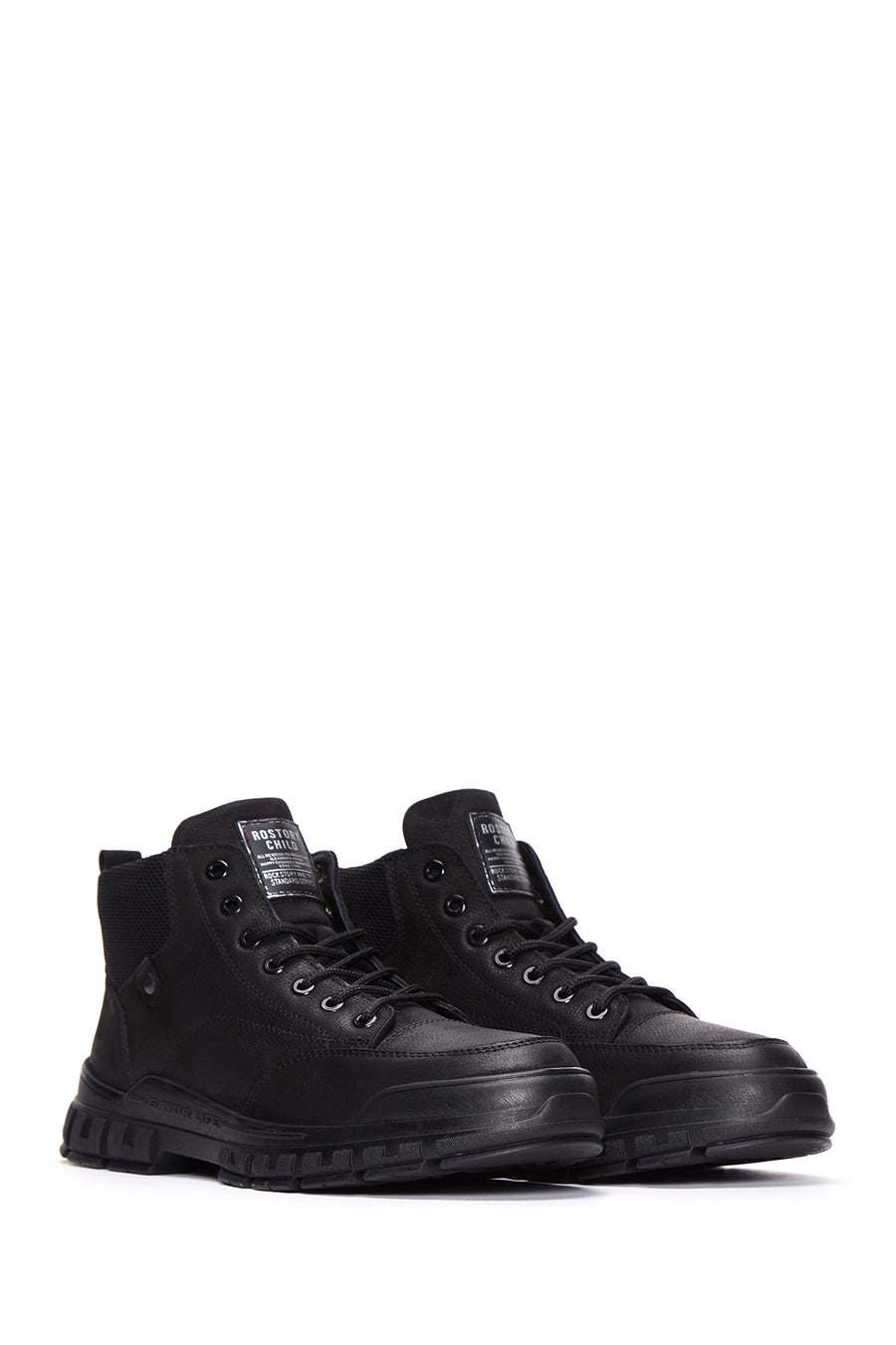 Men's Black Leather Boots