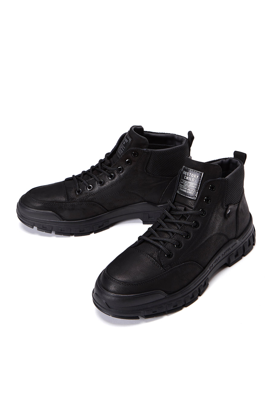 Men's Black Leather Boots