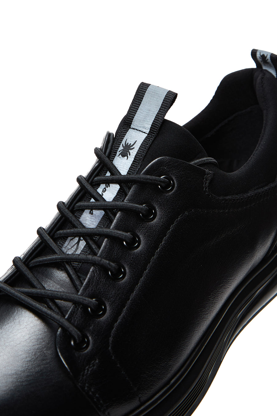 Men's Black Leather Casual Sneaker