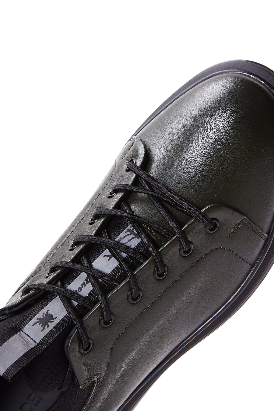 Erkek Haki Deri Casual Sneaker