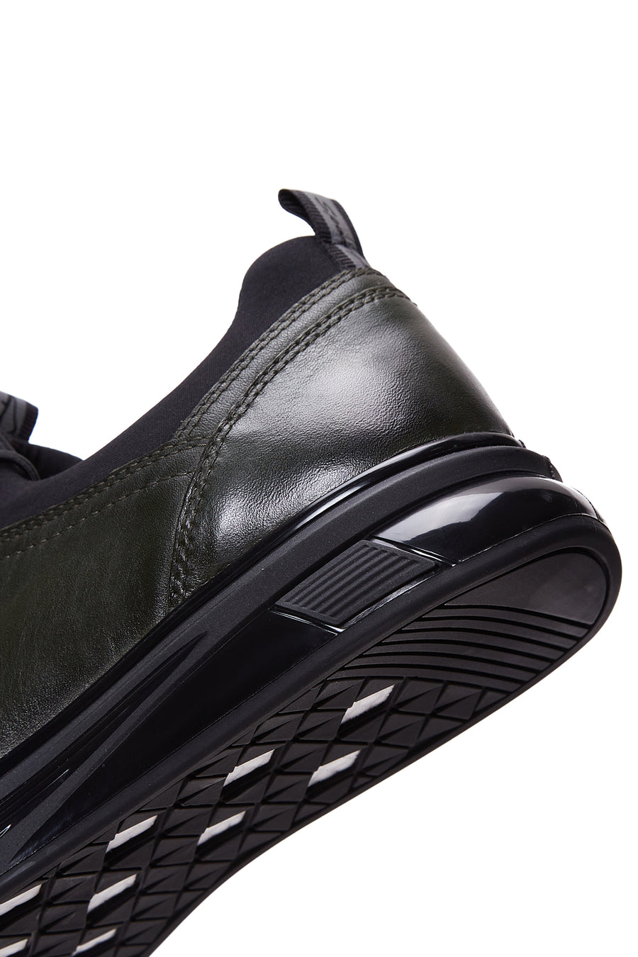 Erkek Haki Deri Casual Sneaker