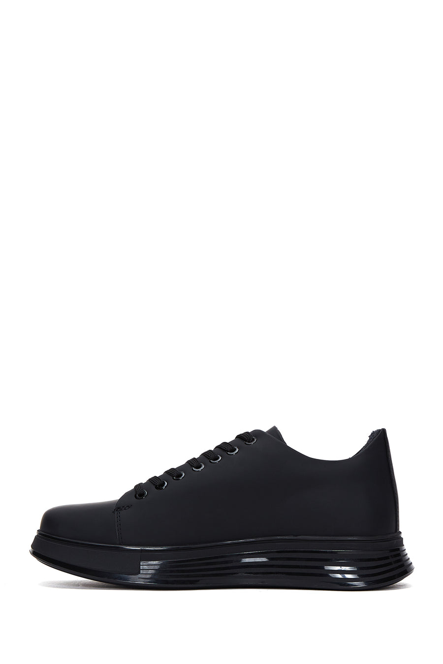 Men's Black Leather Sneaker