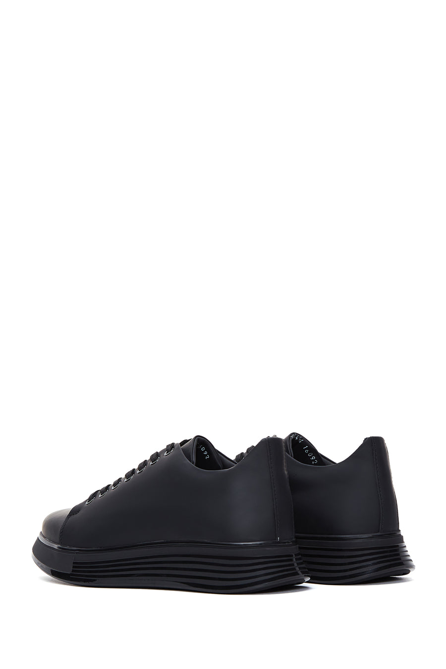 Men's Black Leather Sneaker
