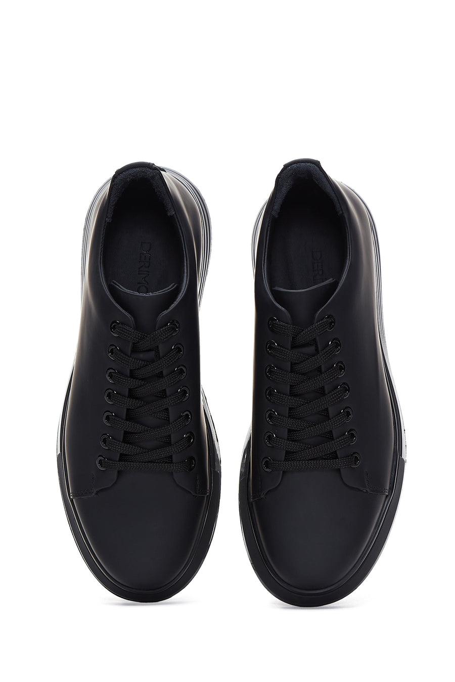 Men's Black Leather Sneaker