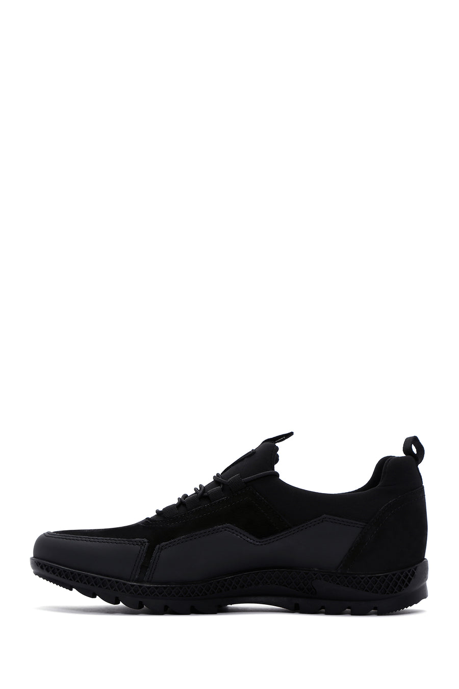 Men's Black Leather Sneaker