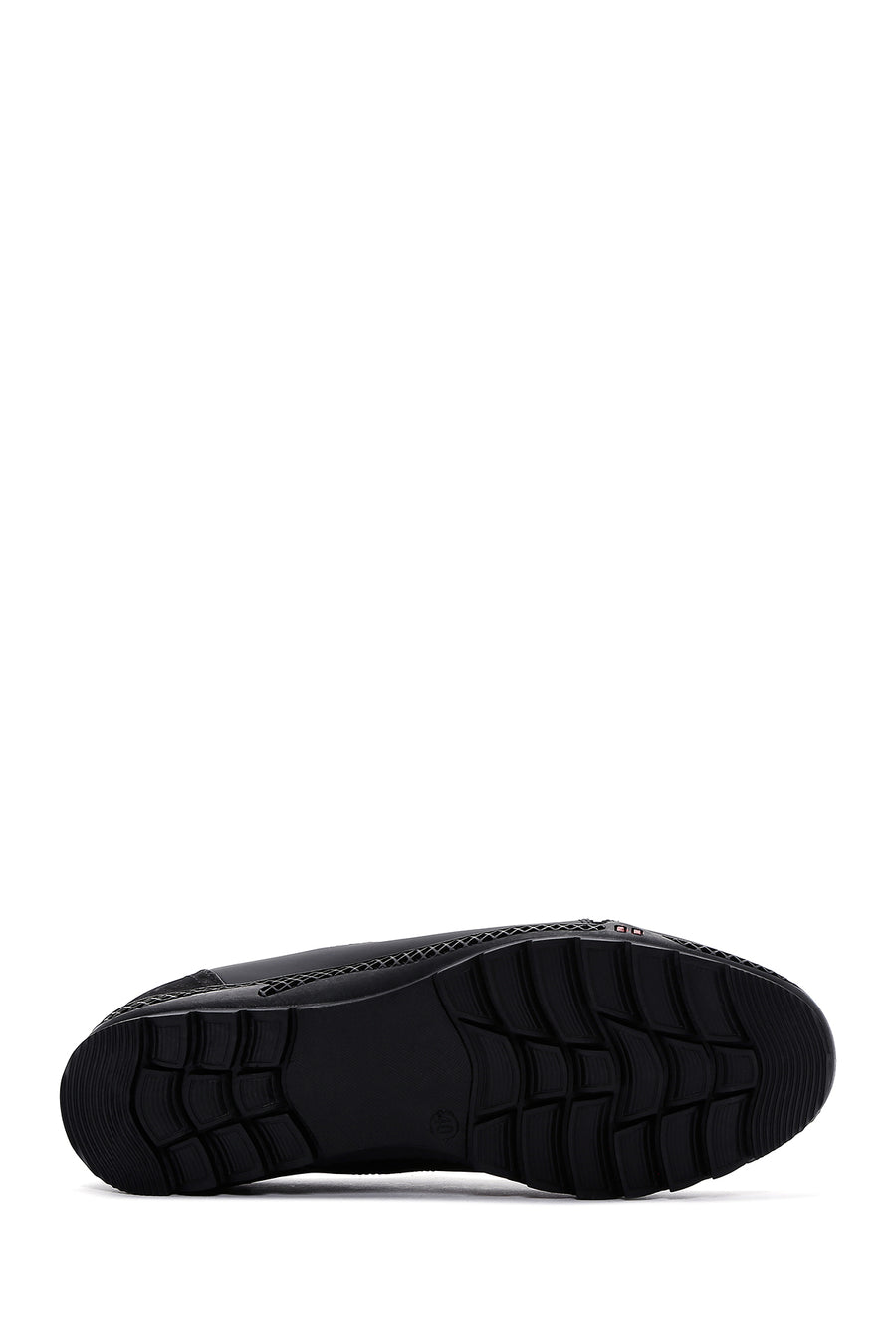 Men's Black Leather Sneaker