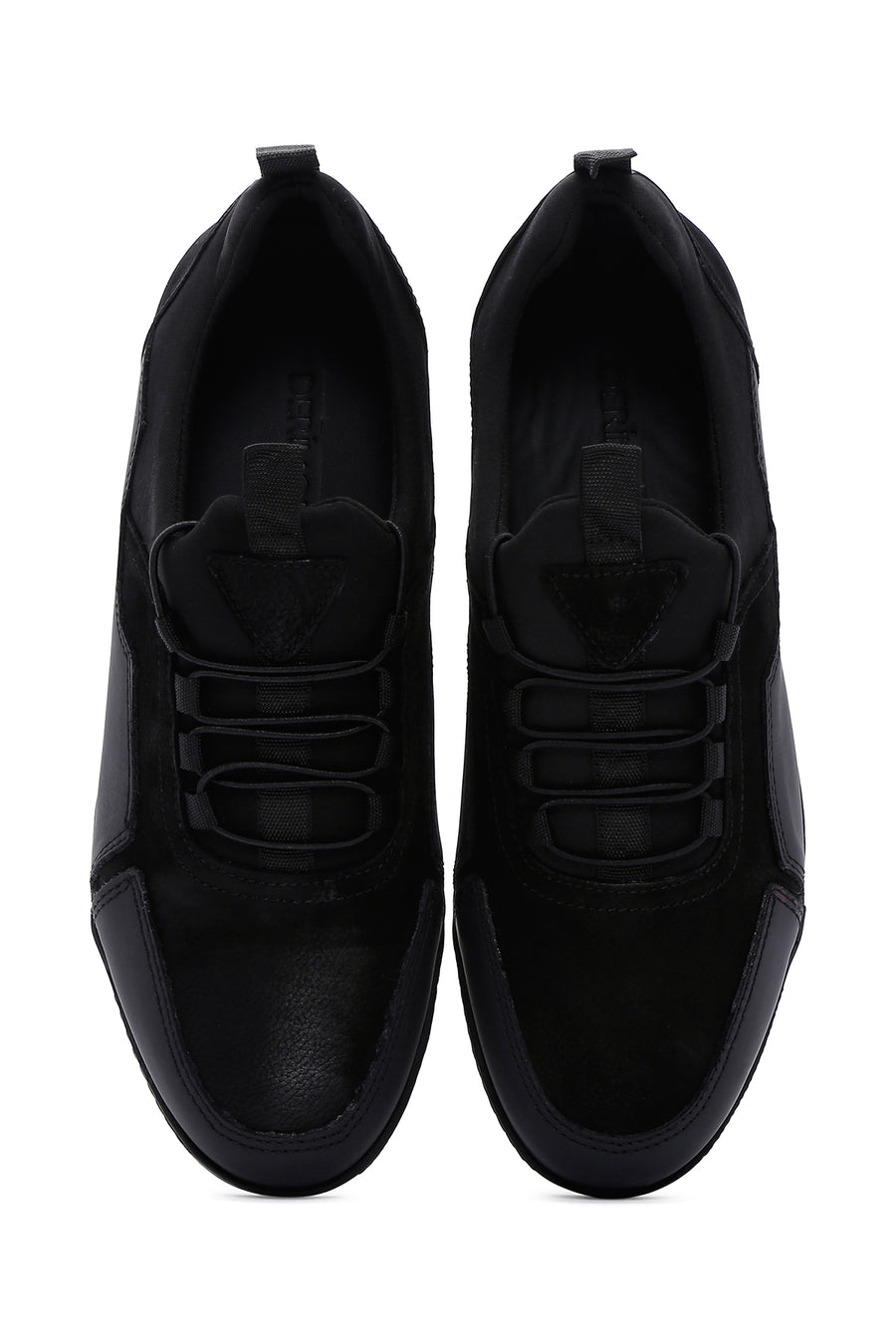 Men's Black Leather Sneaker