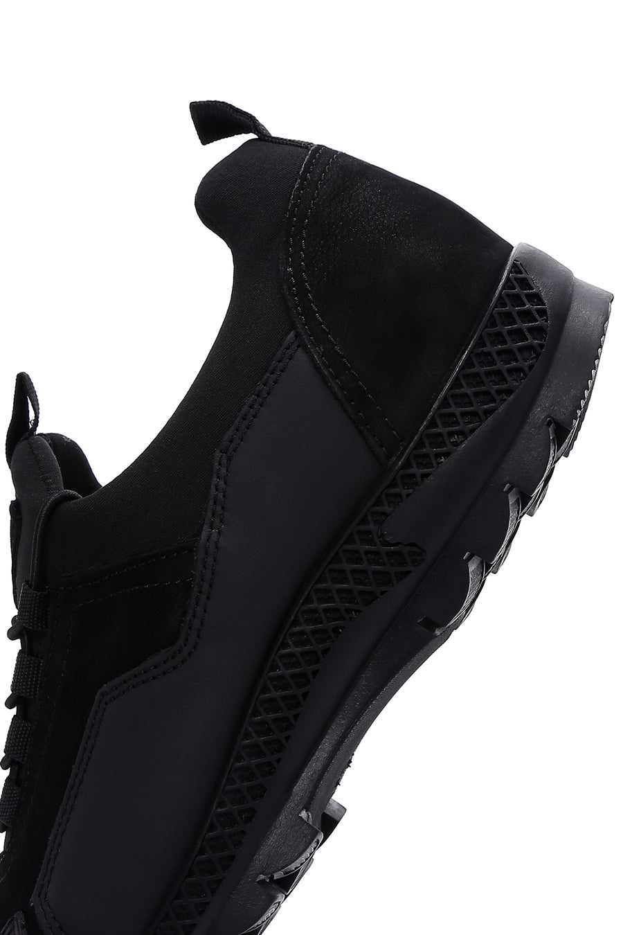 Men's Black Leather Sneaker