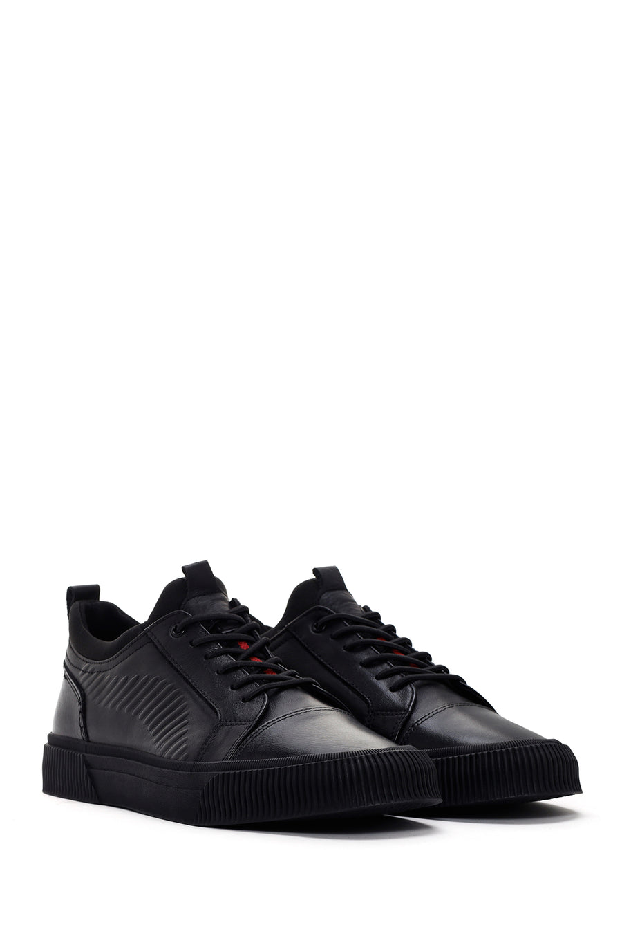 Men's Black Casual Leather Shoes