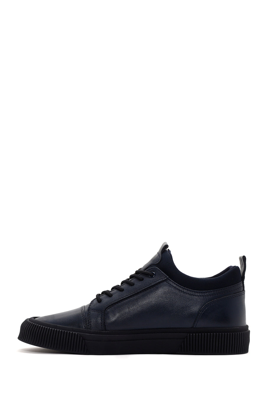 Men's Navy Blue Casual Leather Shoes