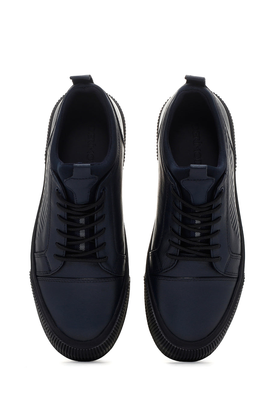Men's Navy Blue Casual Leather Shoes