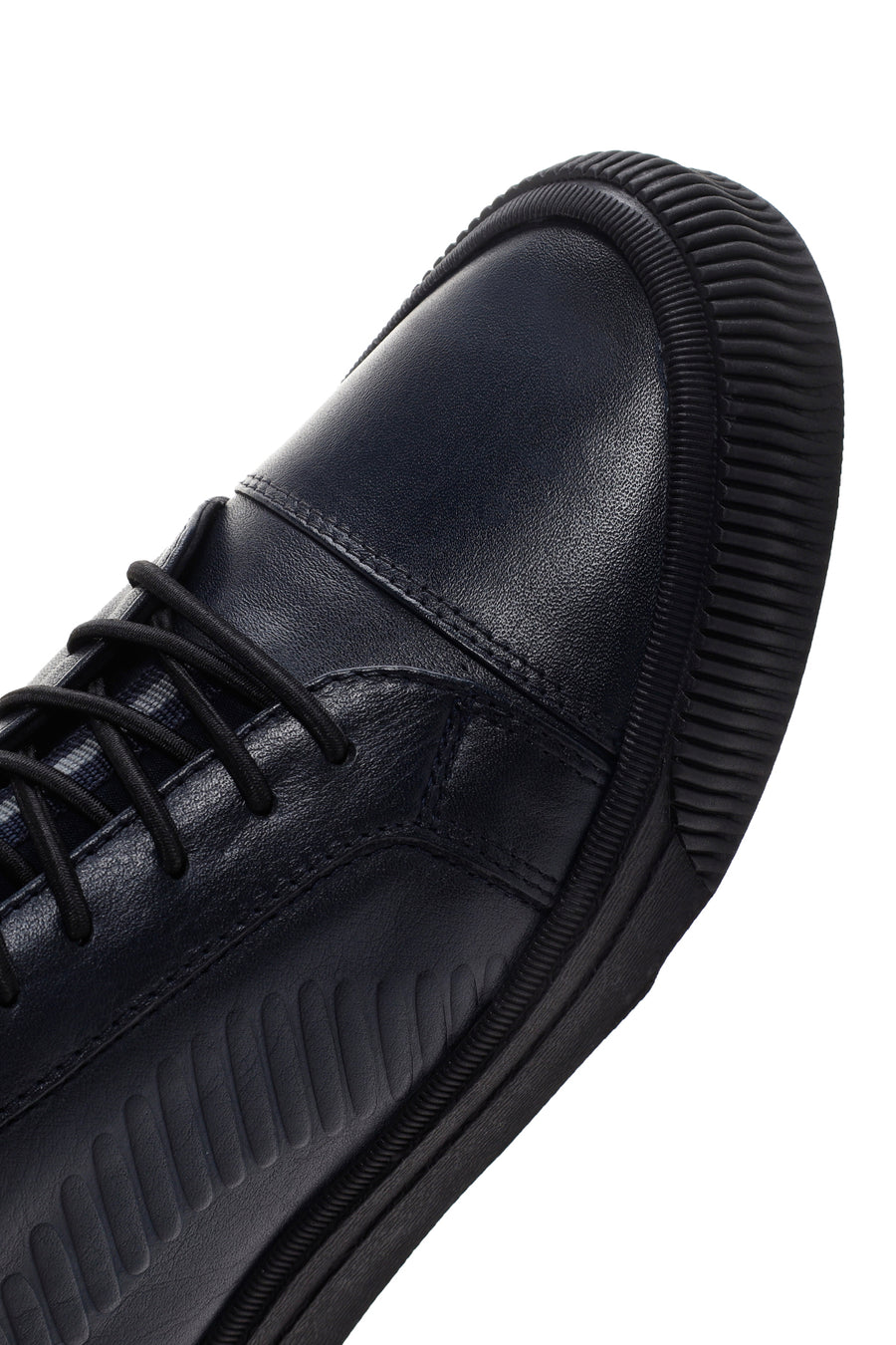Men's Navy Blue Casual Leather Shoes