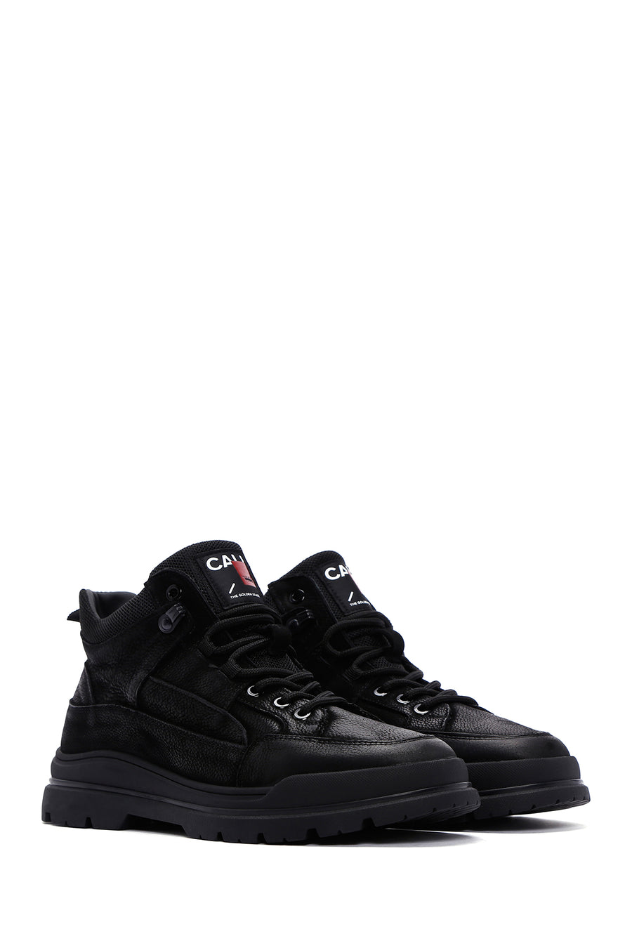 Men's Black Nubuck Leather Casual Boots
