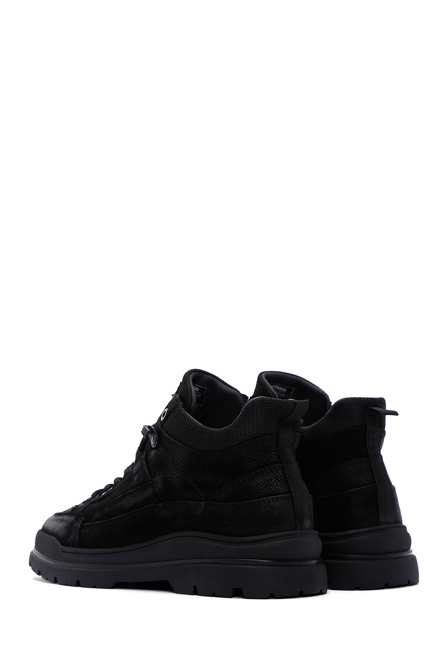 Men's Black Nubuck Leather Casual Boots