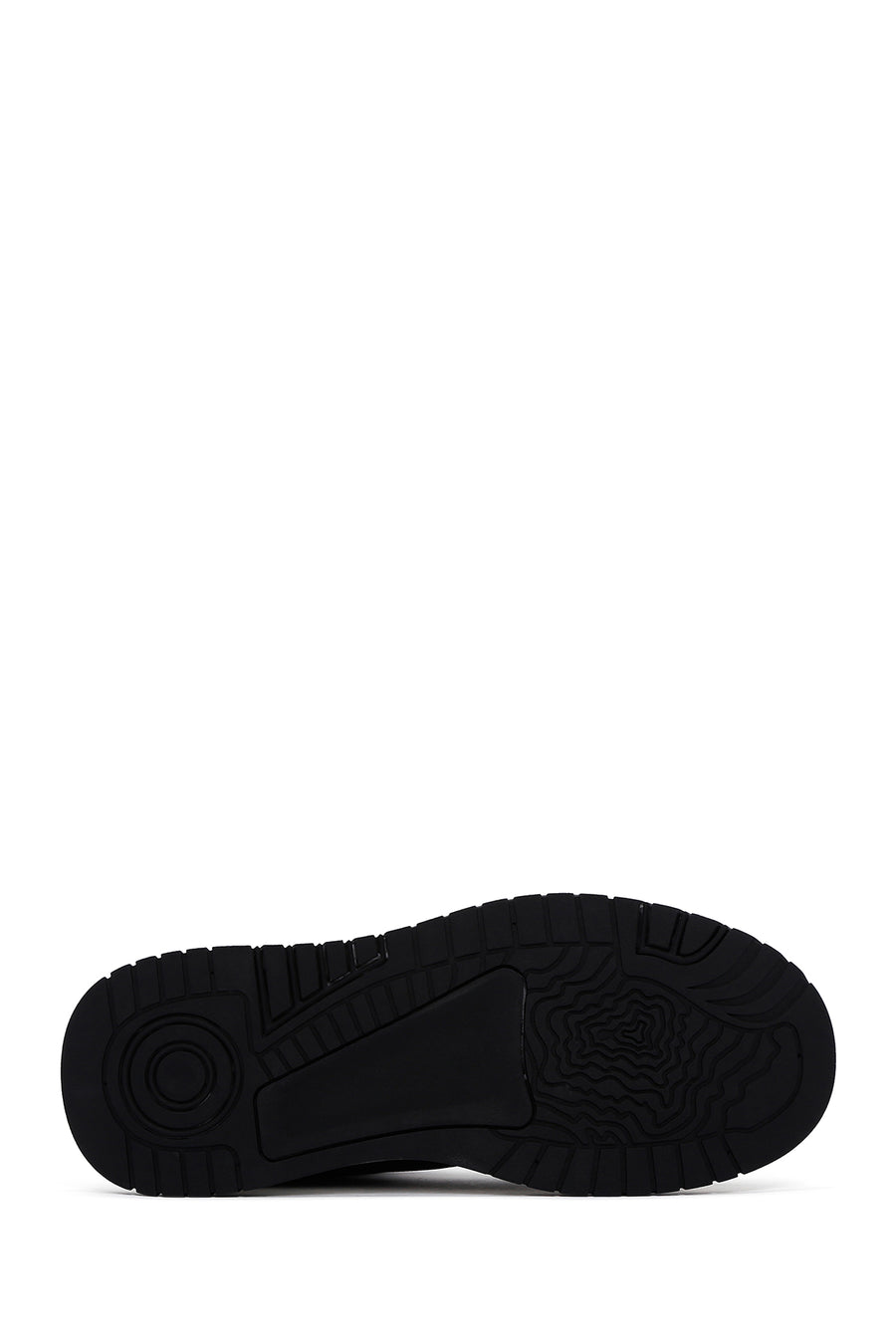 Men's White Leather Thick Soled Sneaker