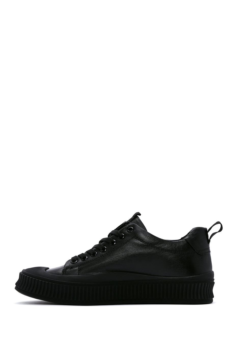 Men's Black Leather Sneaker