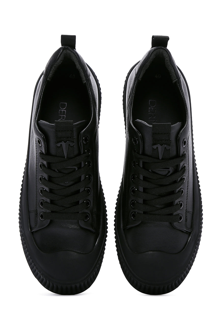 Men's Black Leather Sneaker