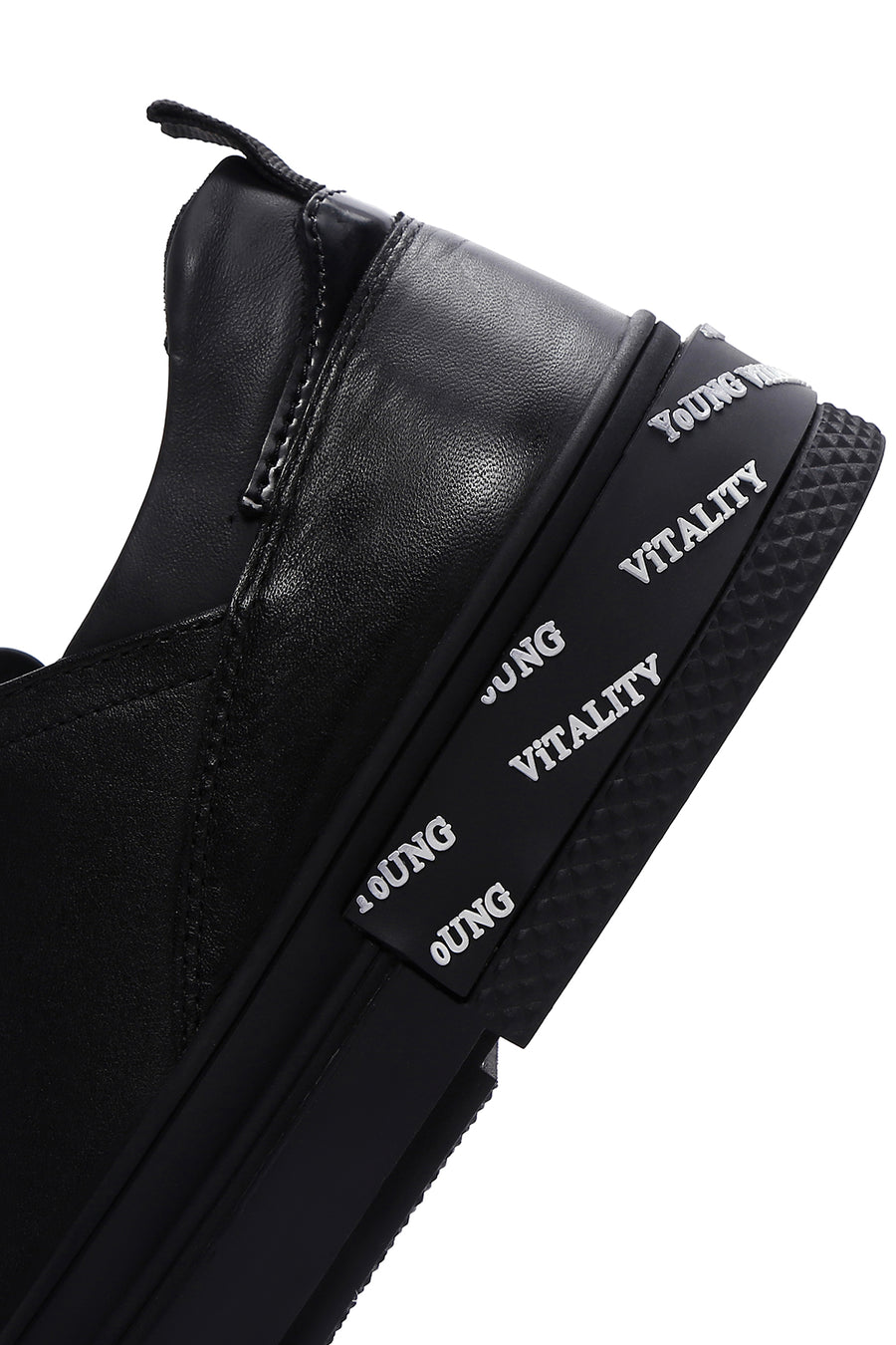 Erkek Siyah Deri Sneaker