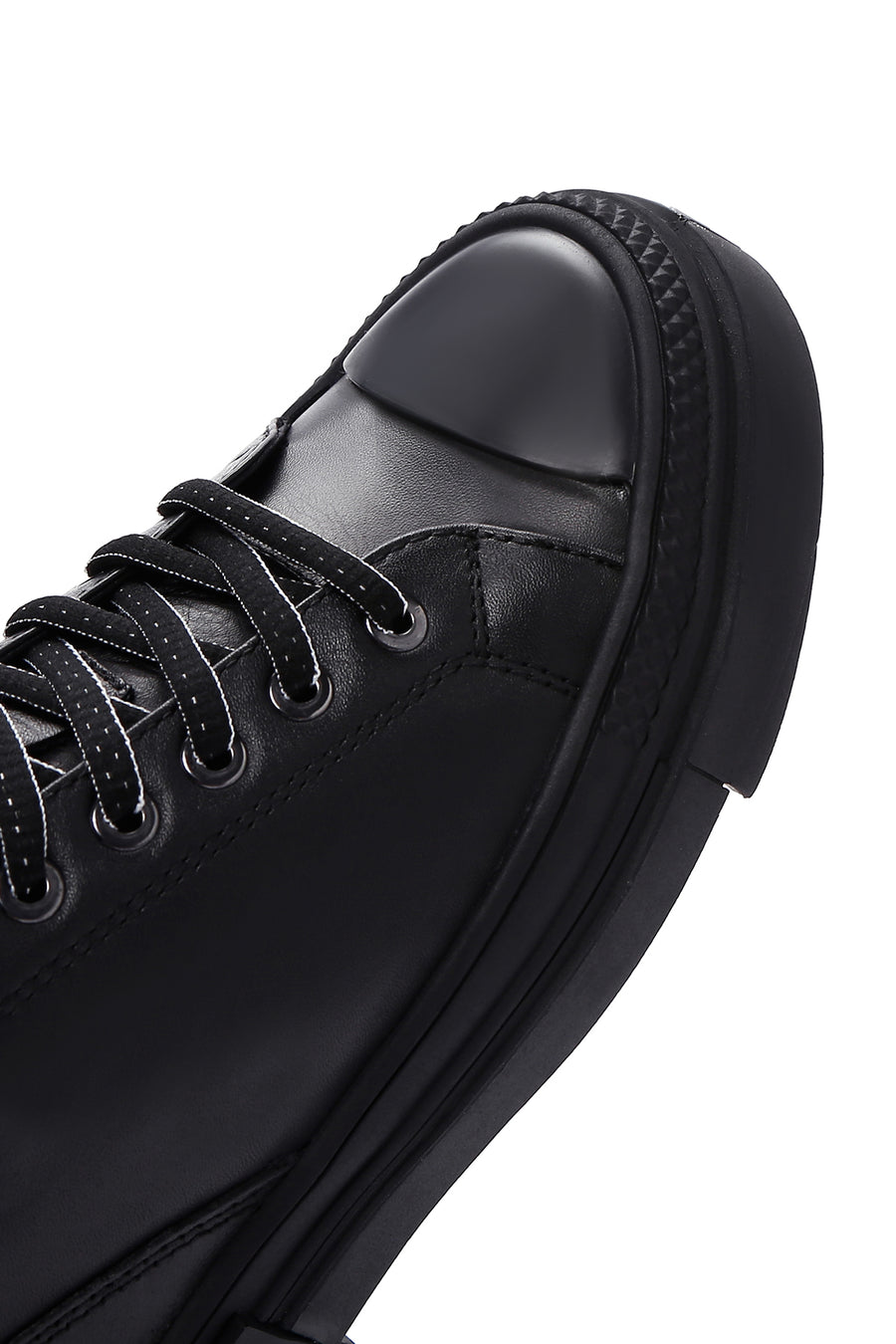 Erkek Siyah Deri Sneaker
