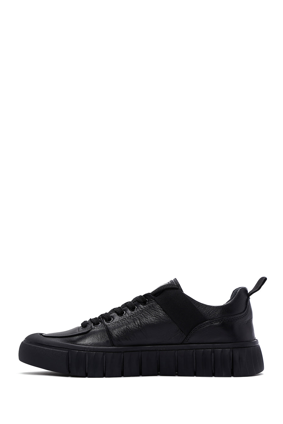 Men's Black Leather Sneaker