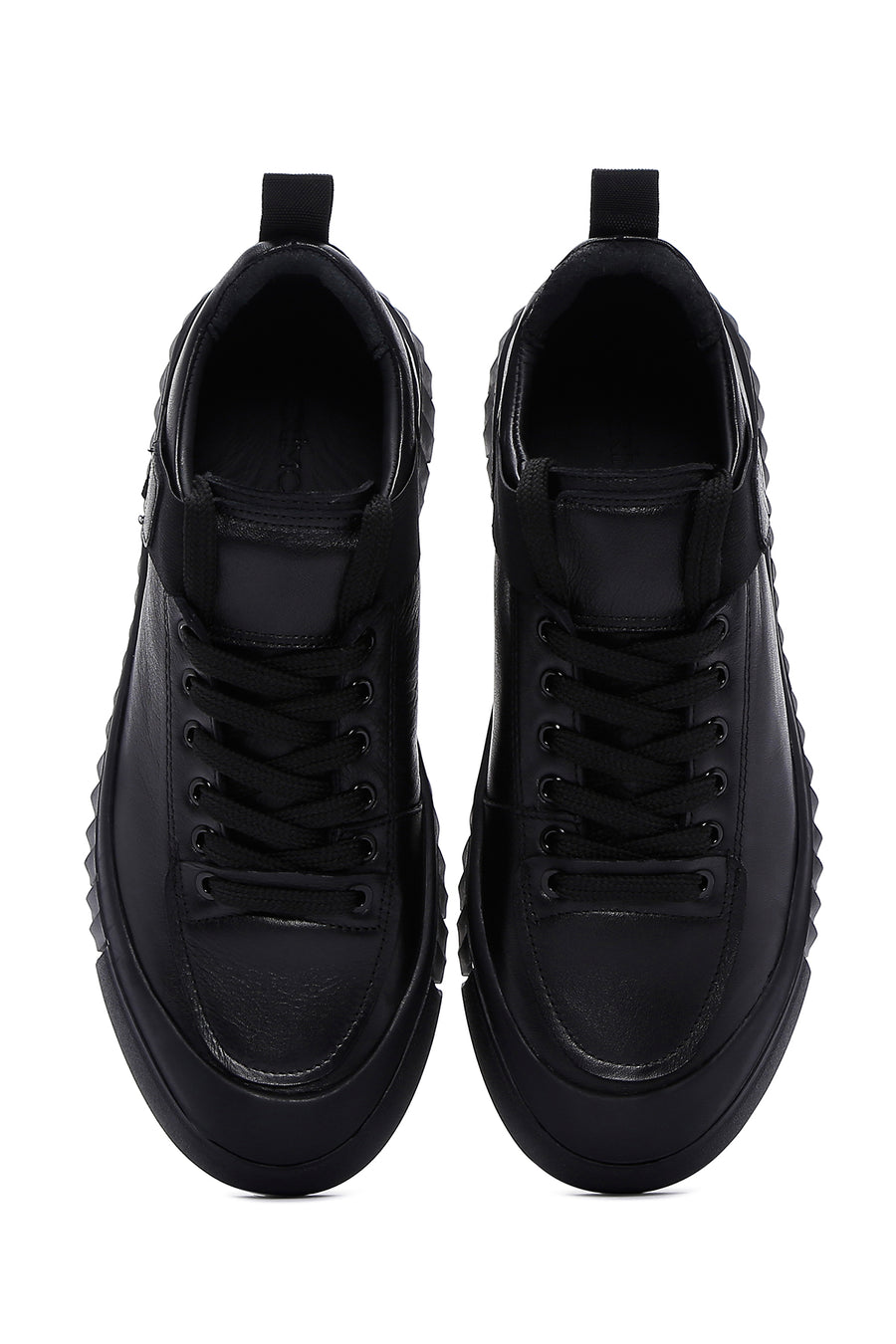 Men's Black Leather Sneaker