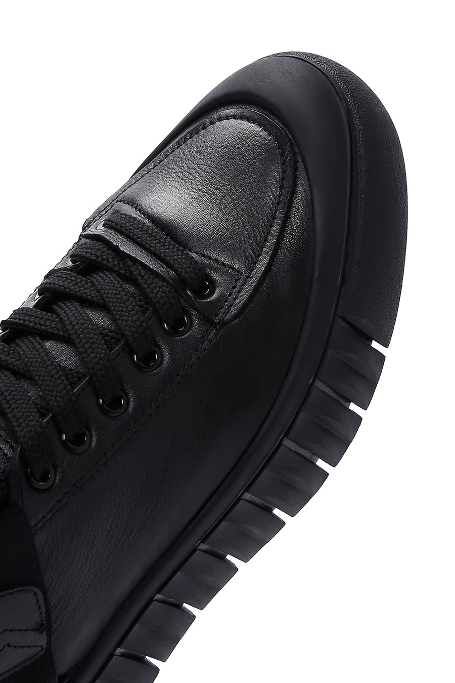 Men's Black Leather Sneaker