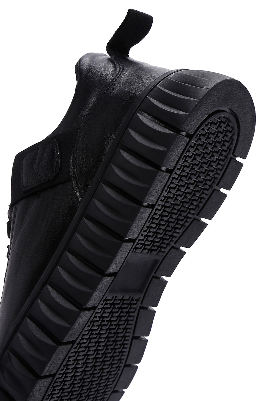 Men's Black Leather Sneaker
