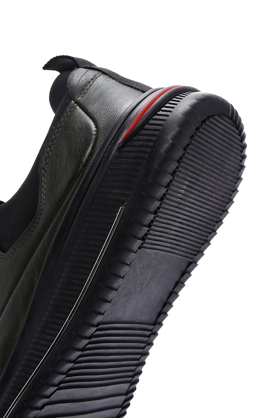 Erkek Haki Deri Sneaker