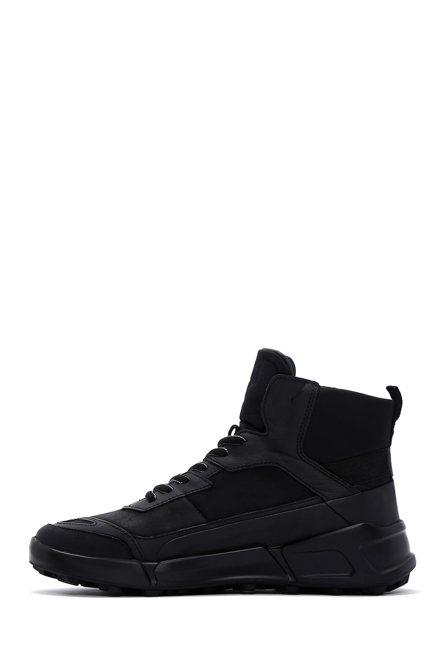 Men's Black Nubuck Leather Boots