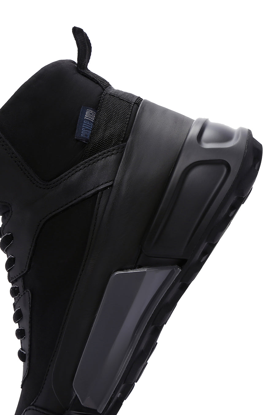 Men's Black Nubuck Leather Boots