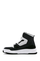 Erkek Siyah Deri Bilekli Sneaker | Derimod