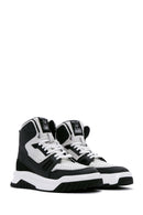 Erkek Siyah Deri Bilekli Sneaker | Derimod