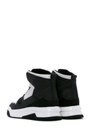 Erkek Siyah Deri Bilekli Sneaker | Derimod