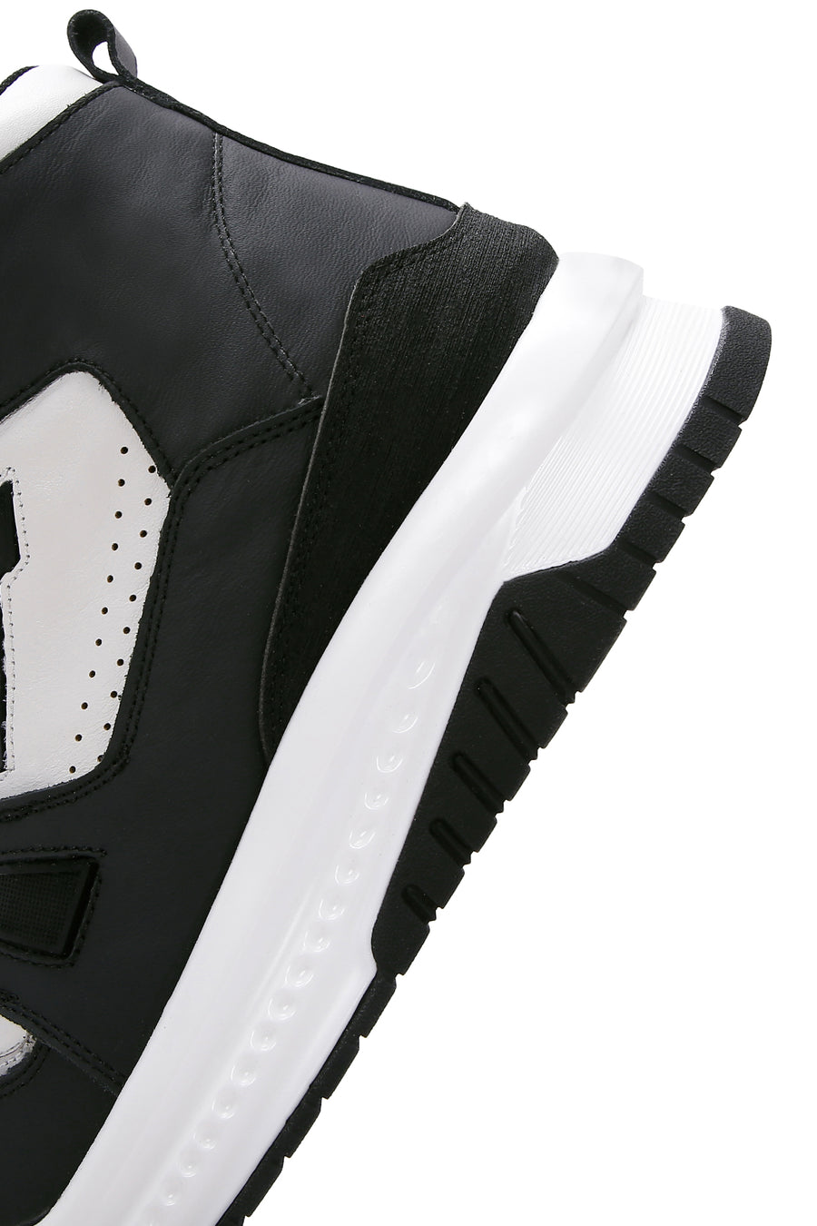 Men's Black Leather High Top Sneaker