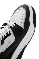 Erkek Siyah Deri Bilekli Sneaker | Derimod