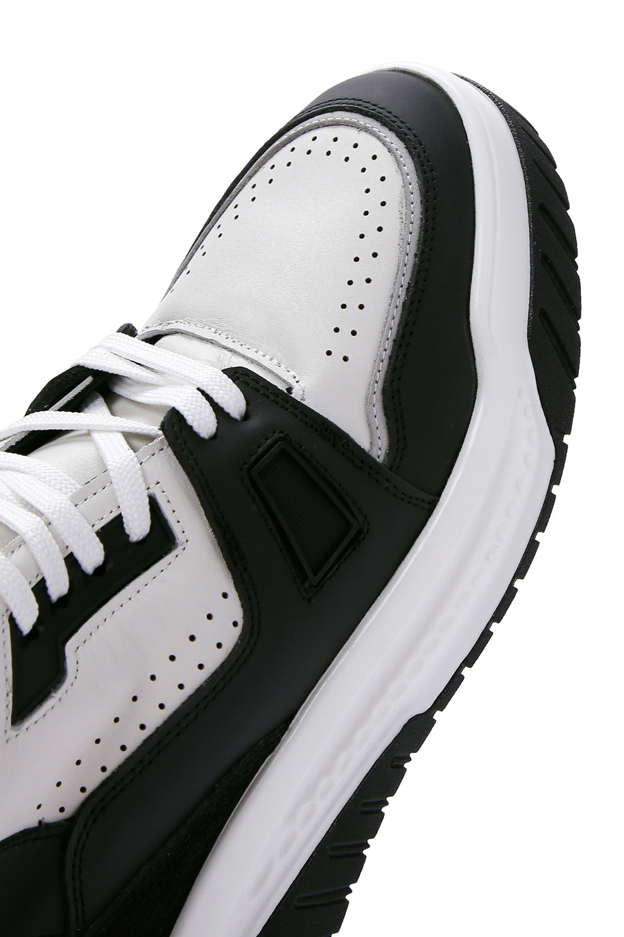 Men's Black Leather High Top Sneaker