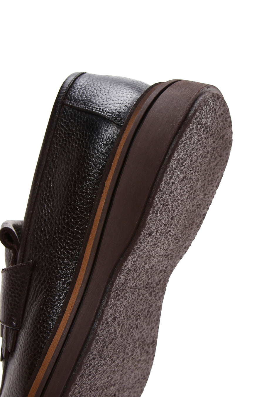 Men's Brown Leather Tasseled Loafer