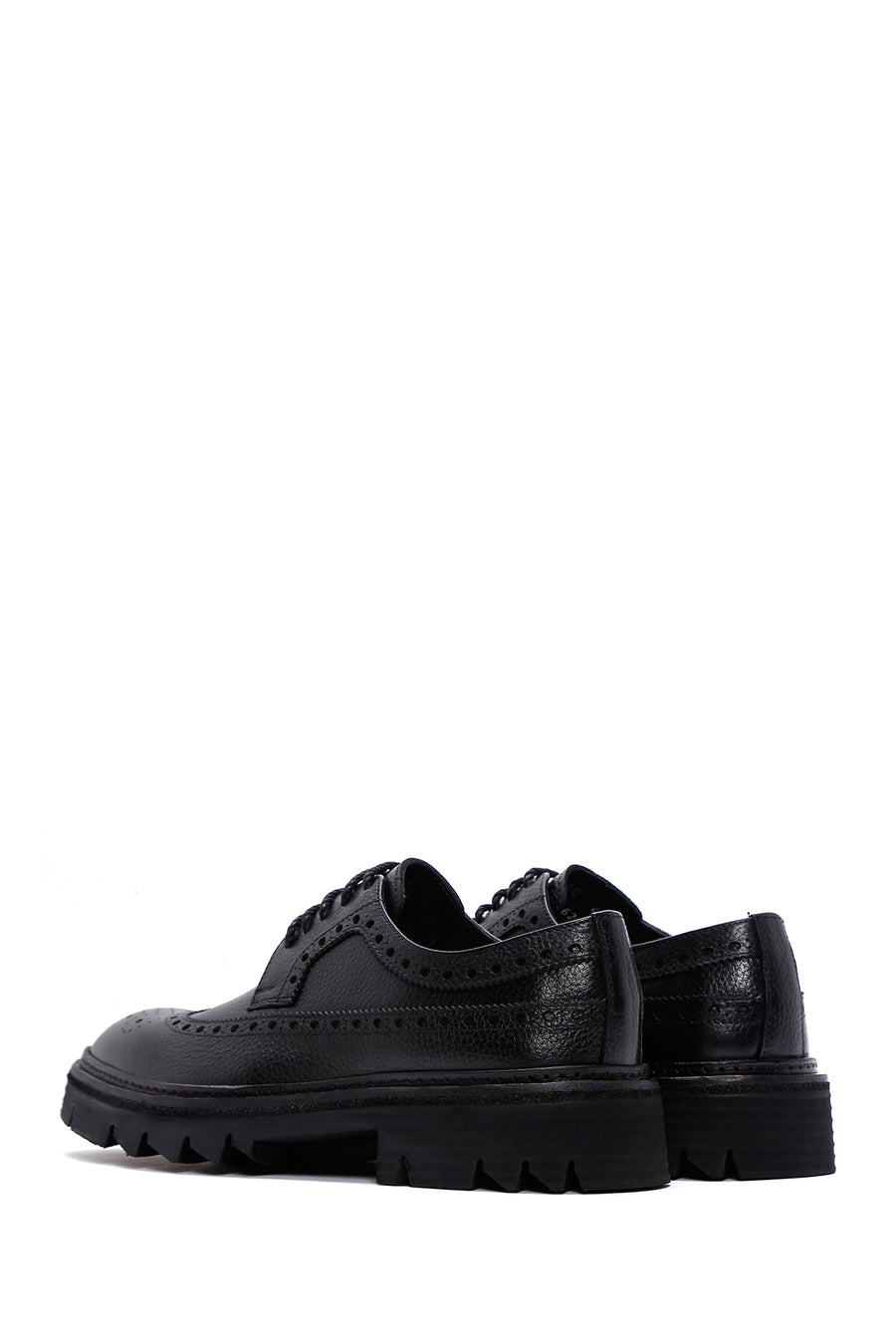 Men's Black Leather Casual Shoes