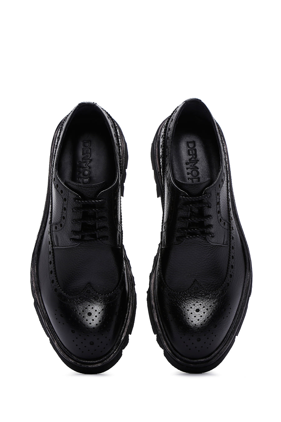 Men's Black Leather Casual Shoes
