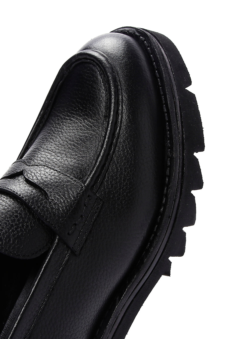 Men's Black Leather Casual Loafer