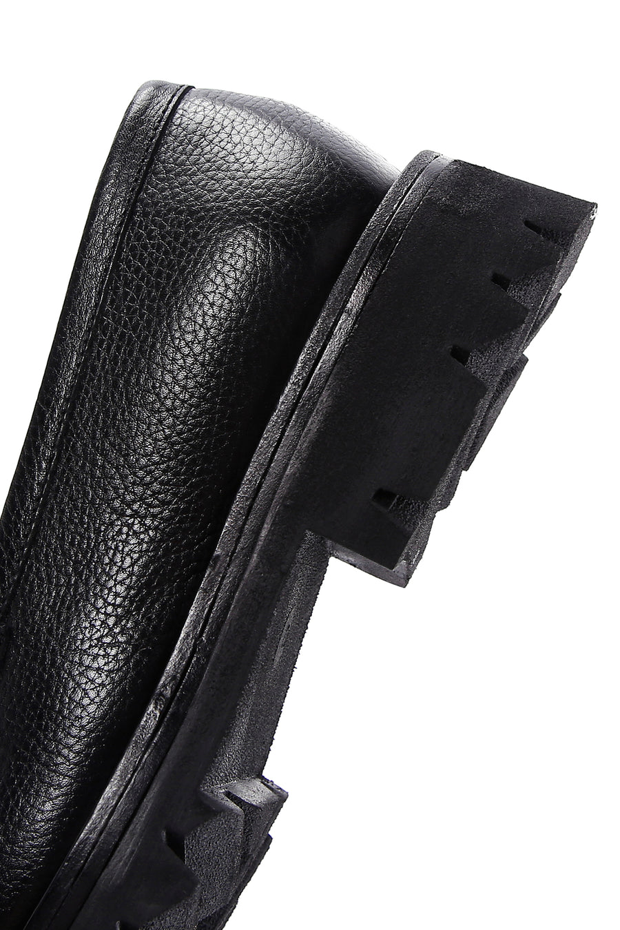 Men's Black Leather Casual Loafer