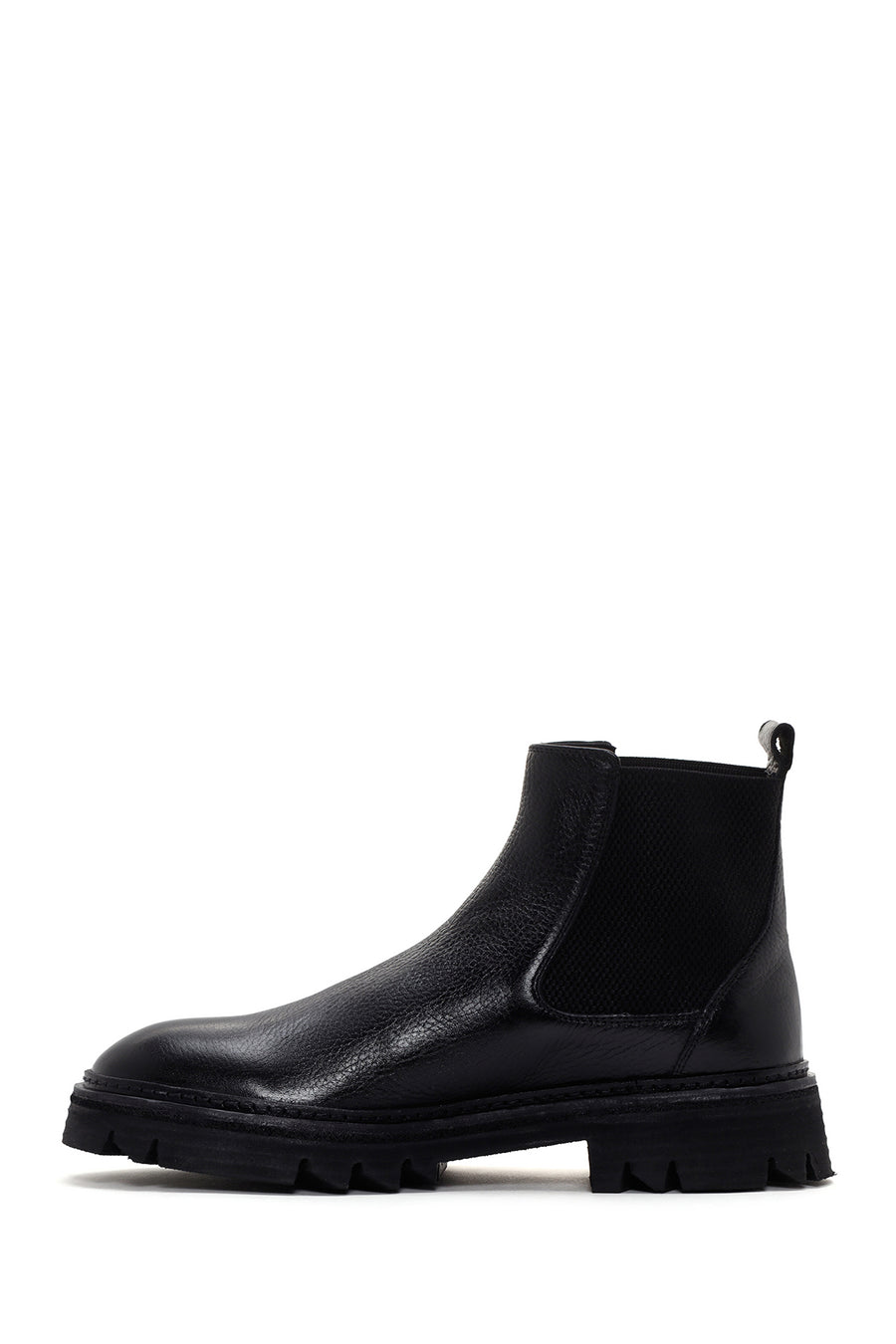 Men's Black Leather Chelsea Boots